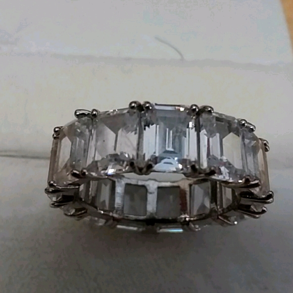 Womens Crystal Cocktail ring